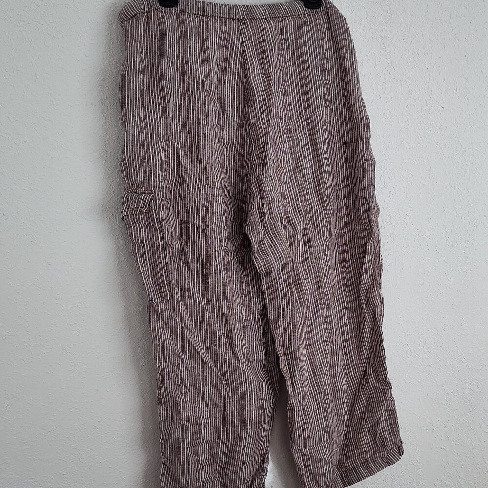 Jones New York, Signature Woman, Linen Trousers, Pull-On, Drawstring, 14W - Picture 6 of 6